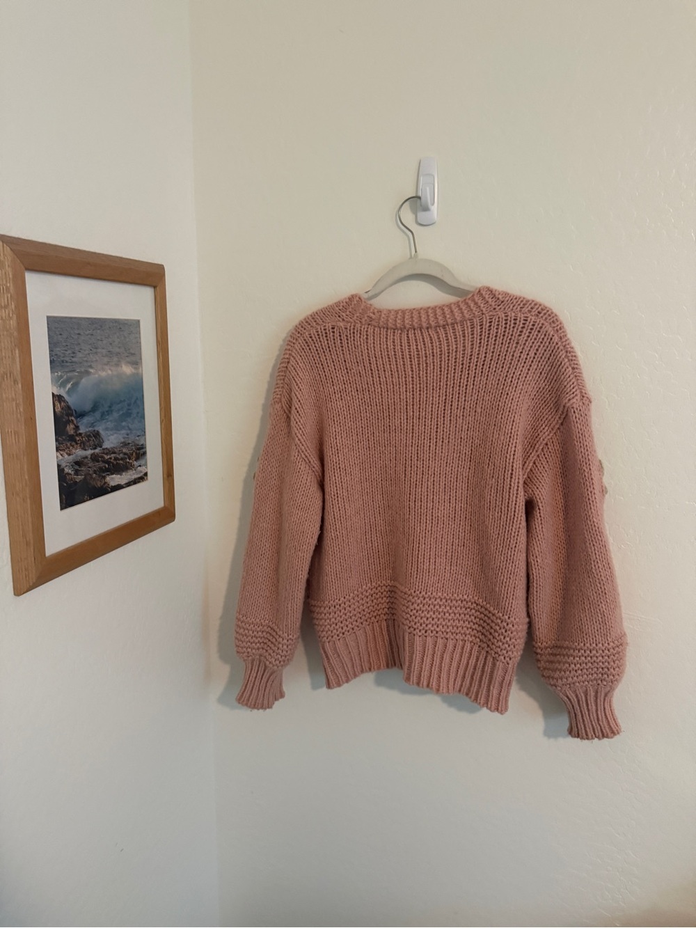 Vervet Floral Appliqué Knit Cardigan - Picture 5 of 5